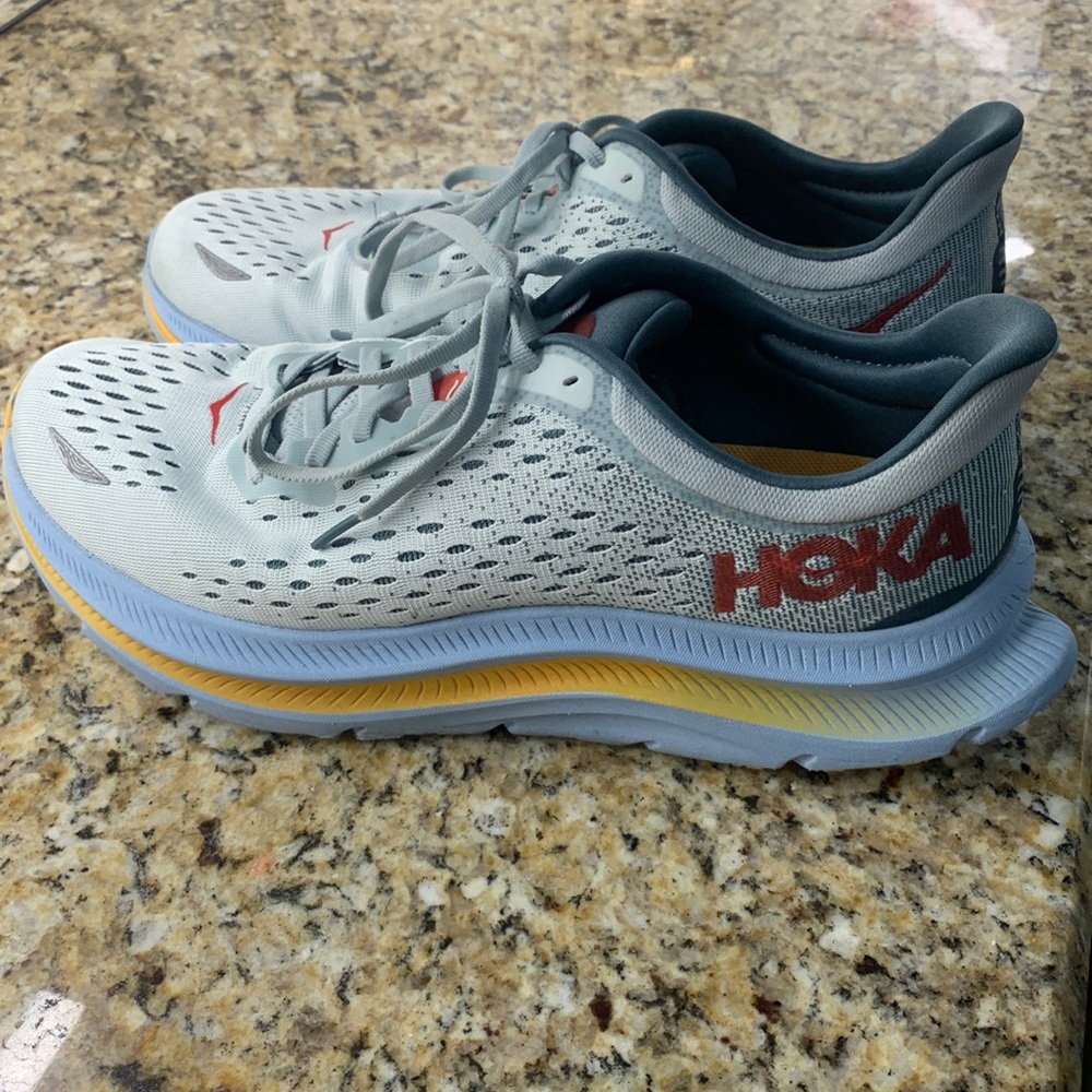 Mens HOKA running shoes.  Worn twice.   Size 10D.